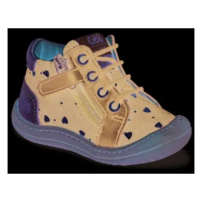 GBB FLEXOO ZIPETTE girls's Children's Shoes (High-top Trainers) in Blue