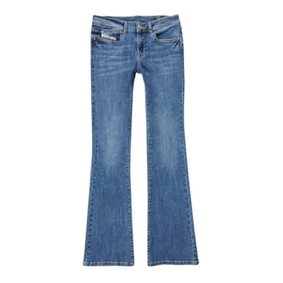 Diesel LOWLEEH girls's Children's Bootcut Jeans in Blue