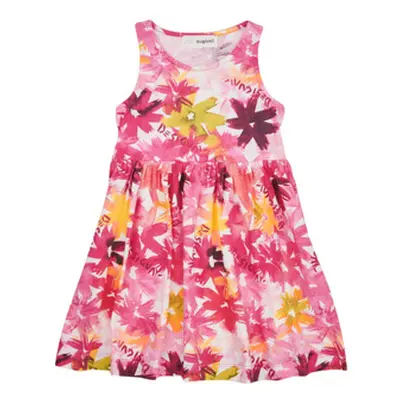 Desigual VEST_INGRID girls's Children's dress in Multicolour