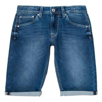 Pepe jeans CASHED SHORT boys's Children's shorts in Blue