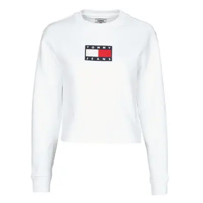 Tommy Jeans TJW TOMMY FLAG CREW women's Sweatshirt in White