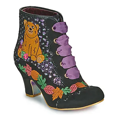 Irregular Choice BIG OL'BEAR women's Low Ankle Boots in Black