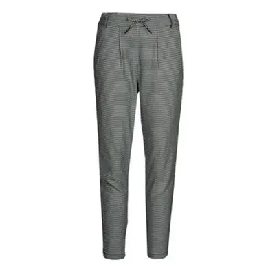 Only ONLPOPTRASH EASY THINK CHECK PNT women's Trousers in Grey