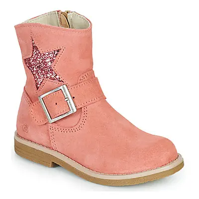 Citrouille et Compagnie POUDRE girls's Children's Mid Boots in Pink