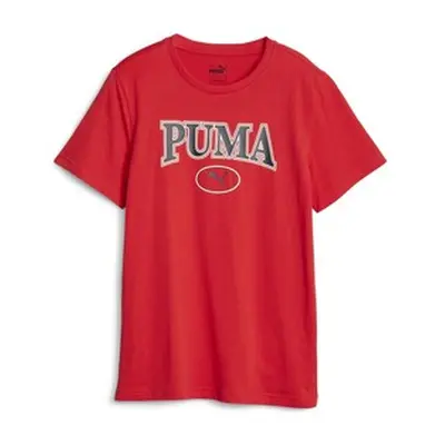 Puma PUMA SQUAD TEE B boys's Children's T shirt in Red