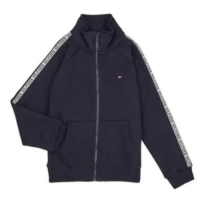 Tommy Hilfiger MONOTYPE TAPE ZIPTROUGH boys's Children's sweatshirt in Marine