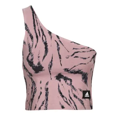 Adidas W FI GFX Q3 TNK women's Vest top in Pink