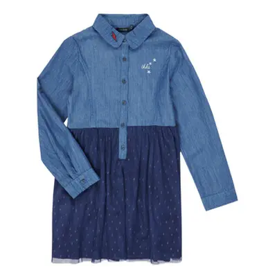 Ikks XR30122 girls's Children's dress in Blue