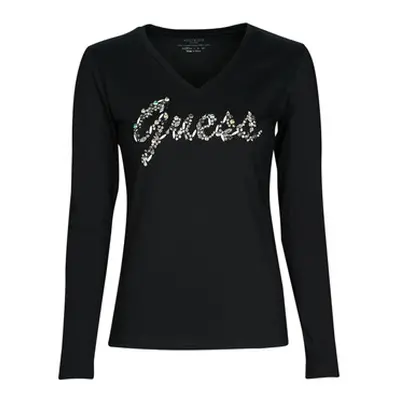 Guess LS VN BONITA TEE women's in Black