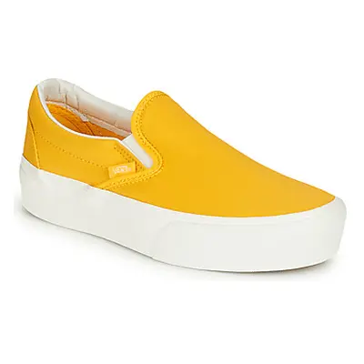 Vans Classic Slip-On Platform women's Slip-ons (Shoes) in Yellow