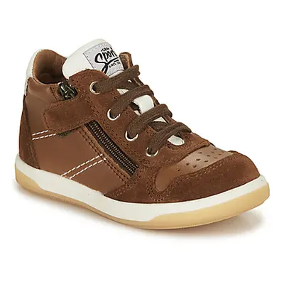 GBB FREDDY boys's Children's Shoes (High-top Trainers) in Brown