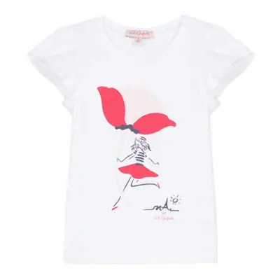 Lili Gaufrette KATINE girls's Children's T shirt in White