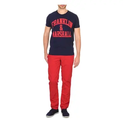 Franklin & Marshall GLADSTONE men's Trousers in Red