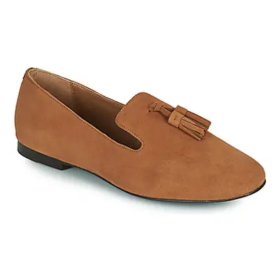 Maison Minelli VELICRI women's Loafers / Casual Shoes in Brown