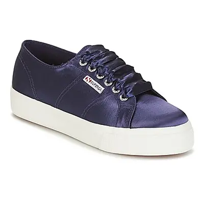 Superga 2730 SATIN W women's Shoes (Trainers) in Blue