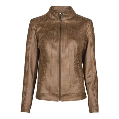 Desigual COMARUGA women's Leather jacket in Brown