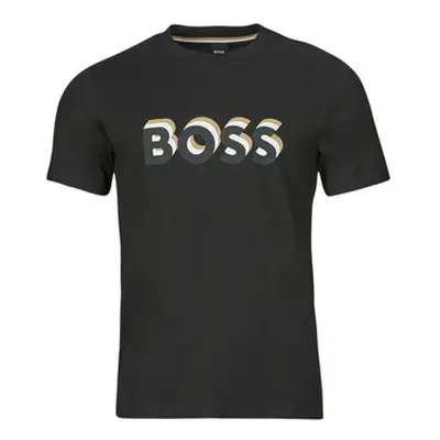 BOSS Tiburt 427 men's T shirt in Black