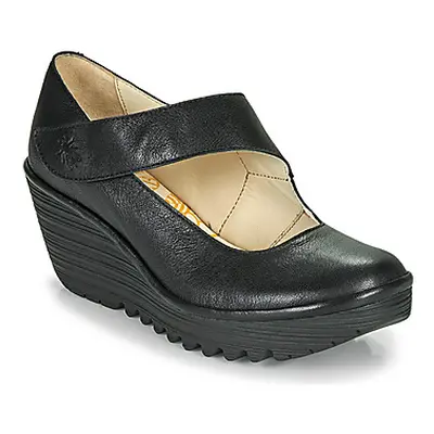 Fly London YASI women's Court Shoes in Black