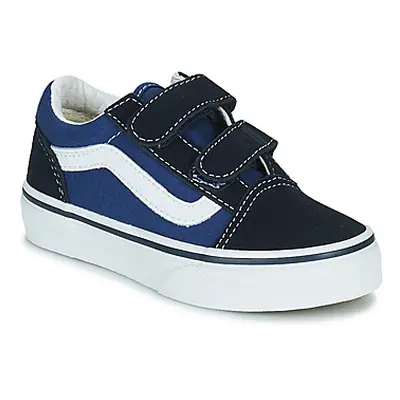 Vans OLD SKOOL V boys's Children's Shoes (Trainers) in Blue