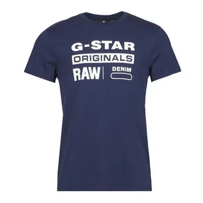 G-Star Raw GRAPHIC 8 R T SS men's T shirt in Blue