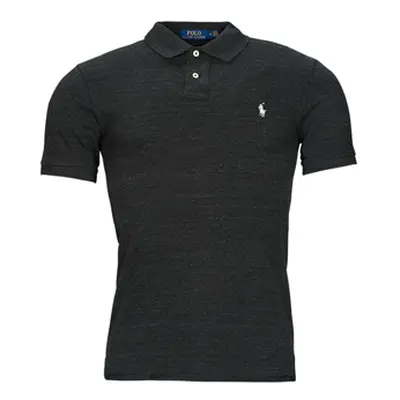 Polo Ralph Lauren KSC01F-SSKCSLM1-SHORT SLEEVE-KNIT men's Polo shirt in Black