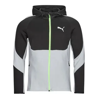 Puma EVOSTRIPE FULL ZIP HOODIE men's Sweatshirt in Black