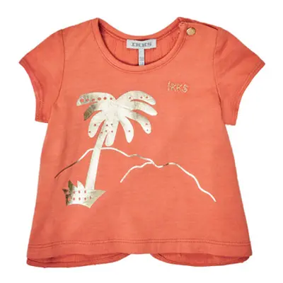 Ikks XS10080-67 girls's Children's T shirt in Orange