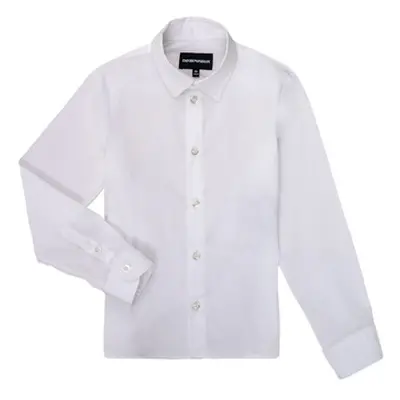 Emporio Armani 8N4CJ0-1N06Z-0100 boys's Children's Long sleeved Shirt in White