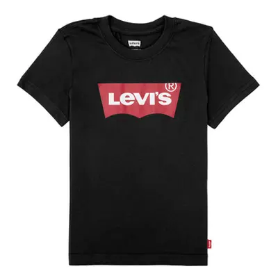 Levis BATWING TEE boys's Children's T shirt in Black