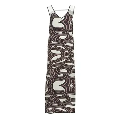 Sisley SIXIOL women's Long Dress in Multicolour