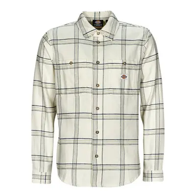 Dickies WARRENTON SHIRT LS men's Long sleeved Shirt in White