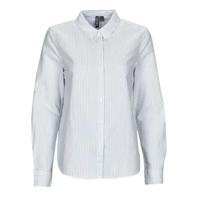 Pieces PCIRENA LS OXFORD SHIRT women's Shirt in Multicolour