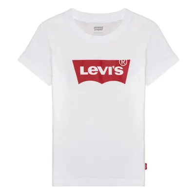 Levis BATWING TEE boys's Children's T shirt in White