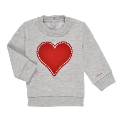 Petit Bateau GRADDE girls's Children's Sweatshirt in Grey