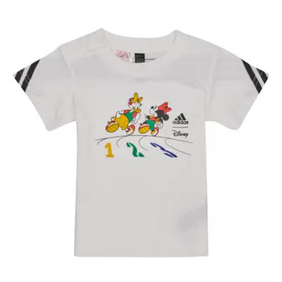 Adidas I DY MM T boys's Children's T shirt in White