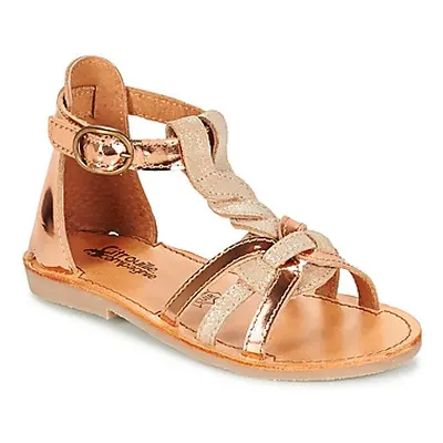 Citrouille et Compagnie GITANOLO girls's Children's Sandals in Beige