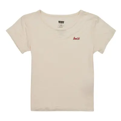 Levis LVG HER FAVORITE TEE girls's Children's T shirt in Beige