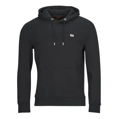 Lee PLAIN HOODIE men's Sweatshirt in Black