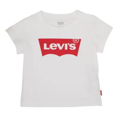 Levis BATWING TEE girls's Children's T shirt in White