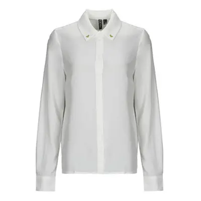 Pieces PCELINA EMB LS SHIRT KAC FC women's Shirt in White