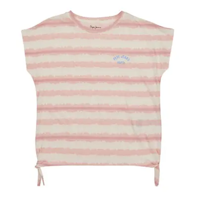 Pepe jeans PETRONILLE girls's Children's T shirt in Pink