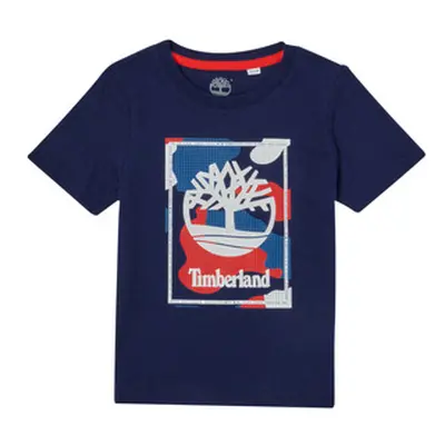 Timberland LIONA boys's Children's T shirt in Blue