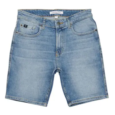 Calvin Klein Jeans REG SHORT MID BLUE boys's Children's shorts in Blue