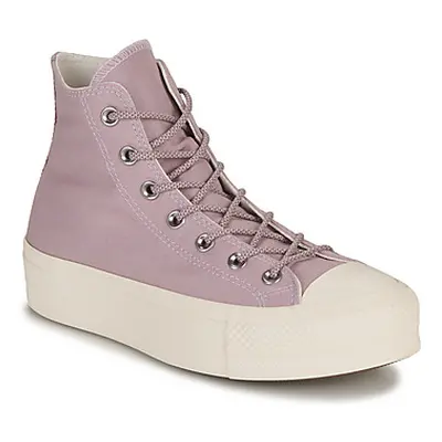 Converse CHUCK TAYLOR ALL STAR LIFT PLATFORM SUMMER UTILITY-LUCID LILAC/V women's Shoes (High-to