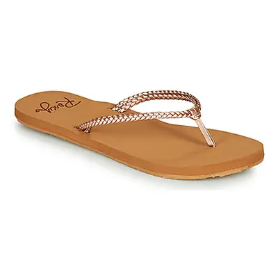 Roxy COSTAS women's Flip flops / Sandals (Shoes) in Pink