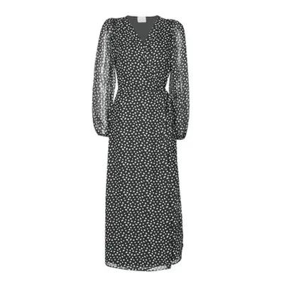 Vila VICELIMA women's Long Dress in Black