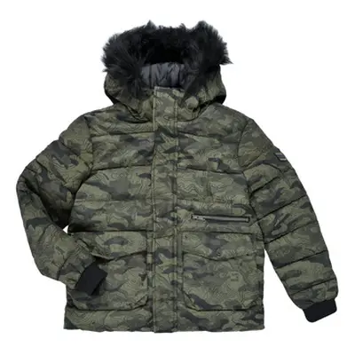 Ikks EMERAUDE boys's Children's jacket in Kaki