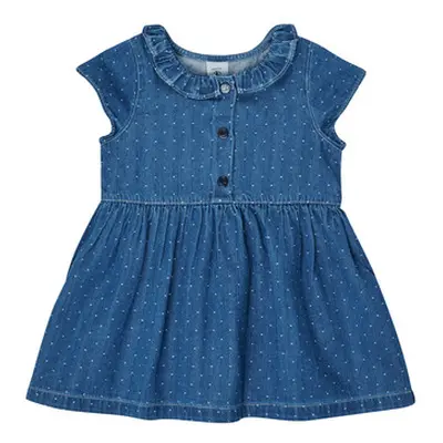 Petit Bateau MAURANE girls's Children's dress in Blue