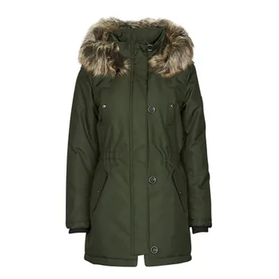 Only ONLIRIS FUR WINTER PARKA CC OTW women's Parka in Kaki