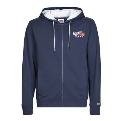 Tommy Jeans TJM ENTRY FLAG ZIP THRU men's Sweatshirt in Marine